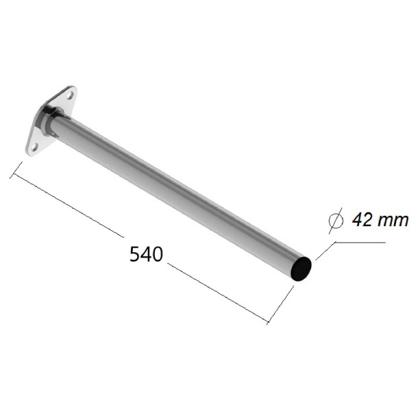 Tırsan Çamurluk Borusu 540 MM  -AT-CA00073