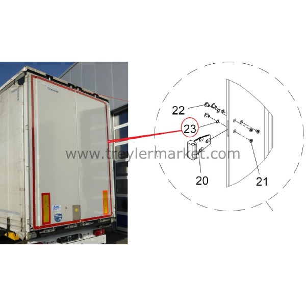 KRONE Pul (10) 10,5 x 21 x 2 ZnNi -900910414