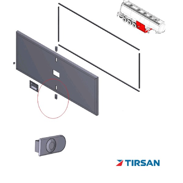 Tırsan Takım Dolap Kilit Paslanmaz   -KI00009