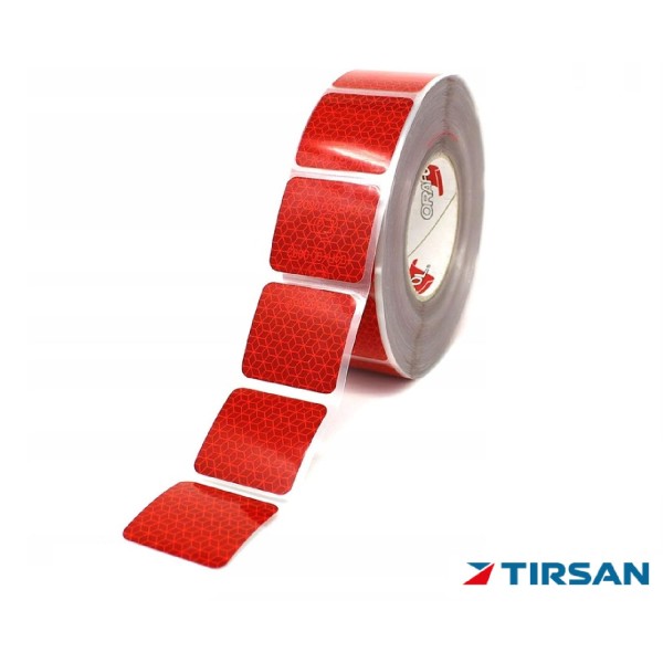 Tırsan Şerit Kesik  Reflektör Kırmızı  -RE00018