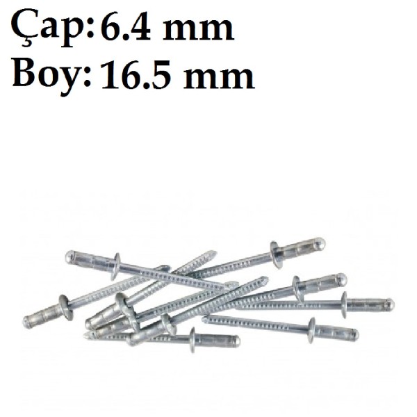 Çelik Perçin Multigrip 6.4X16.5-TM-CP0030