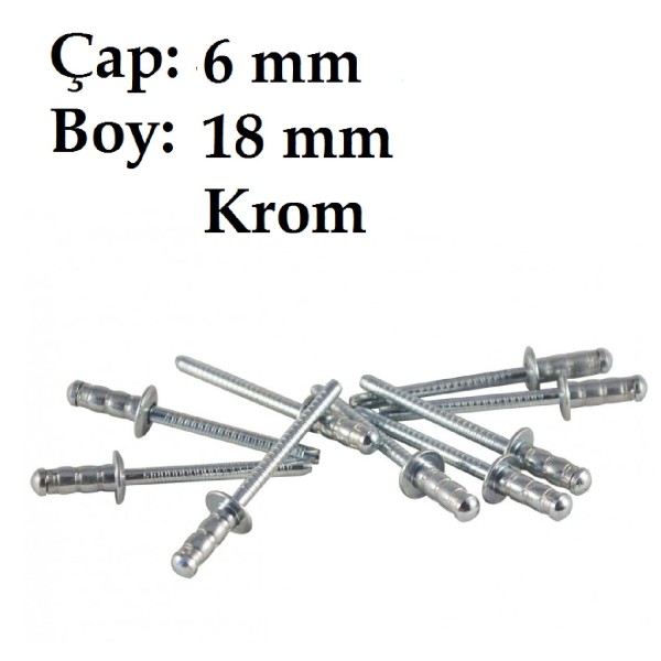 Tırsan Çelik Peçin 6 x 18 mm KROM  -PE00005