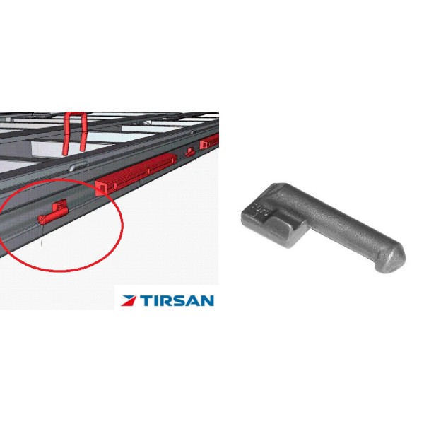 Tırsan Alüminyum Kapak Televre Menteşe Erkeği  -MN00021