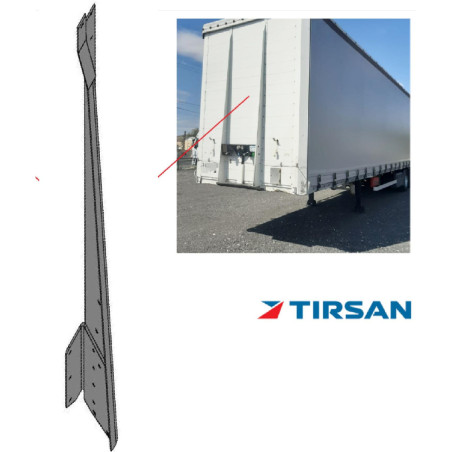 Tırsan Alüminyum Z Kros Ön Panel Takviyeli Sağ 2690 mm -KR04229