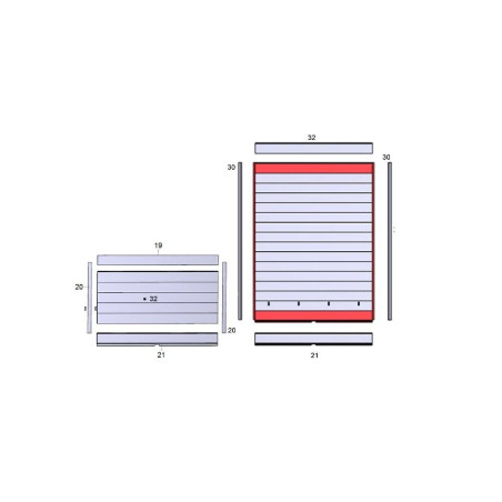 TırsanAlüminyum Profil 2170 - 054 Eloksallı-PR04870
