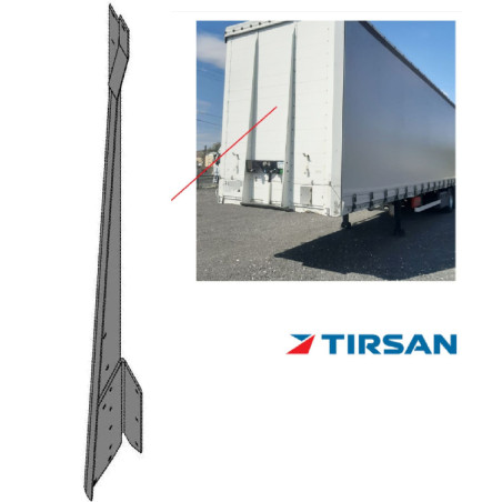 Tırsan Alüminyum Z Kros Ön Panel Takviyeli Sol 2690 mm -KR04228
