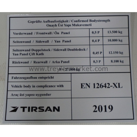 TIRSAN KTL Etiket