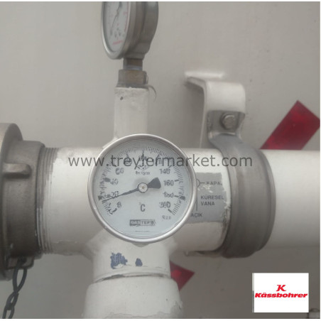 Tırsan Termometre 0-200 derece Paslanmaz 1 2 D