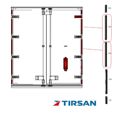 TIRSAN KAUCUK YAN DARBE TAKOZU BOY 550
