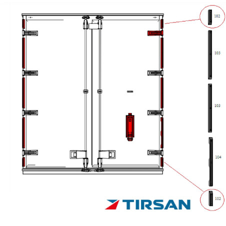 TIRSAN KAUCUK YAN DARBE TAKOZU BOY 165