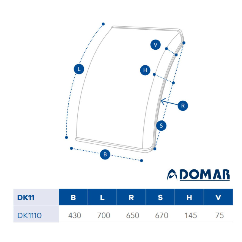 Tırsan Domar Dorse Çamurluk Çeyrek-CA00086