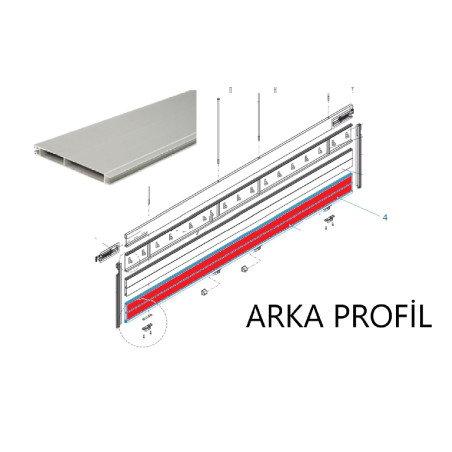 KRONE Profil Yan Kapak Alt