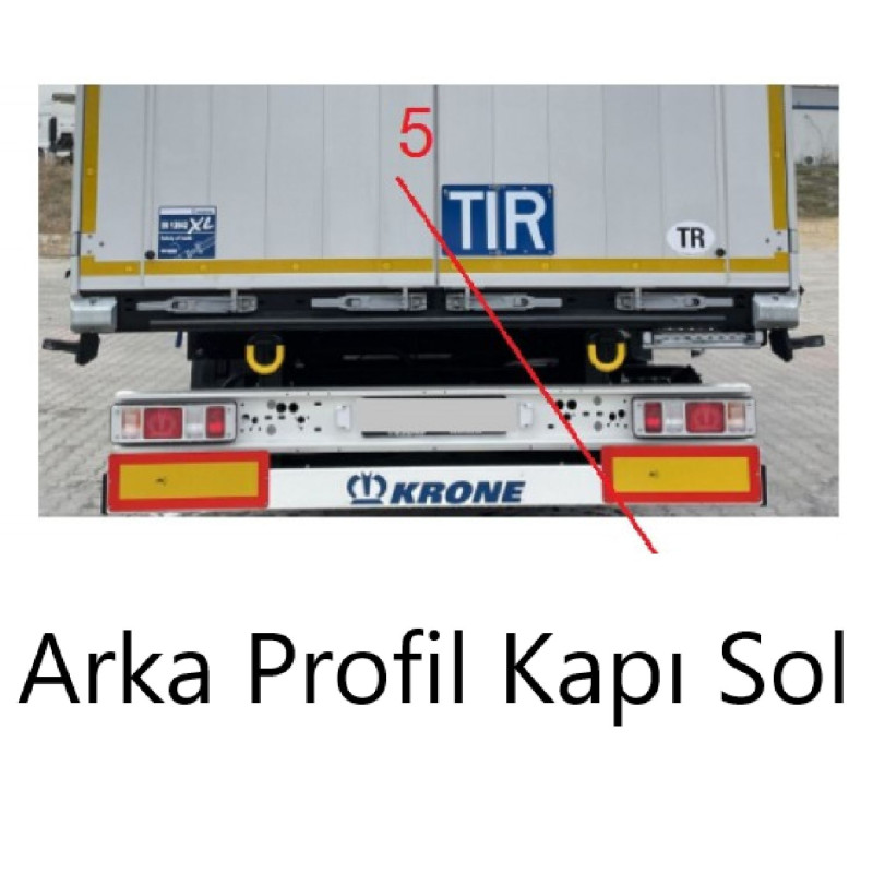 KRONE Arka Sol Kapı Profil Orta İç 3174 mm -515032093