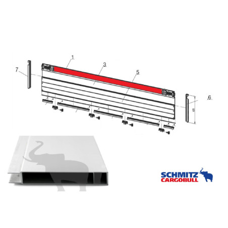 SCHMITZ Kapak Üst Profil Eloksallı 3,112