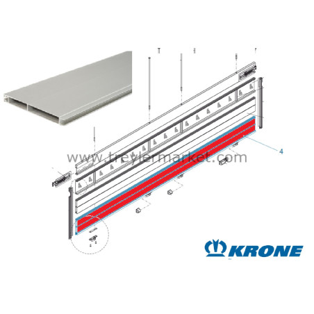 KRONE Profil Yan Kapak Alt -500639455