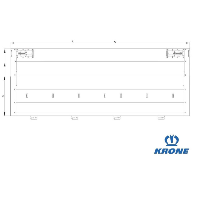 KRONE Kapak Yan 89 cm 3210 eloksal m.yıl.