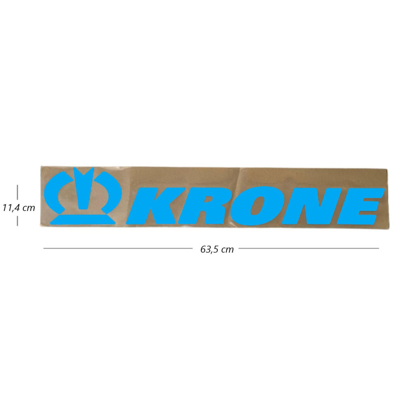 KRONE Tampon Etiket Mavi 3D Kabartmalı -515106917