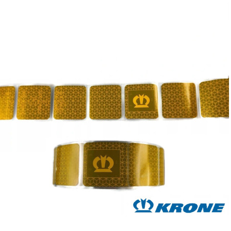 Şerit Reflektör 1 Metre  KRONE  Logolu Sarı