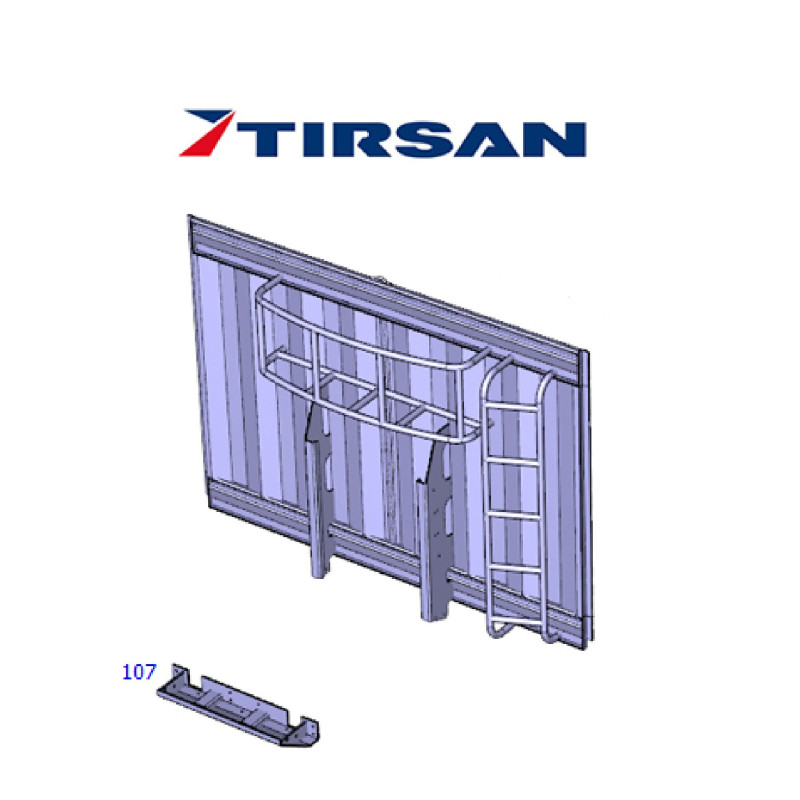 Tırsan Saç Ön Panel Kayıcı Saçı  Açık Kasa   -KN00392