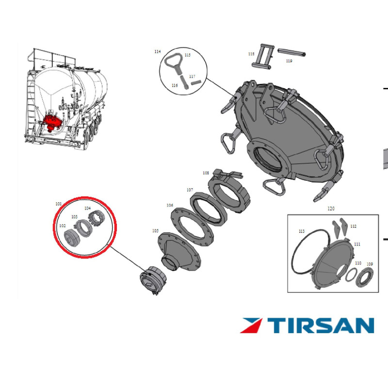 TIRSAN TANKER TW-ERKEK KAPLIN TD114 100 PIRINC BEYAZ C 104 NO