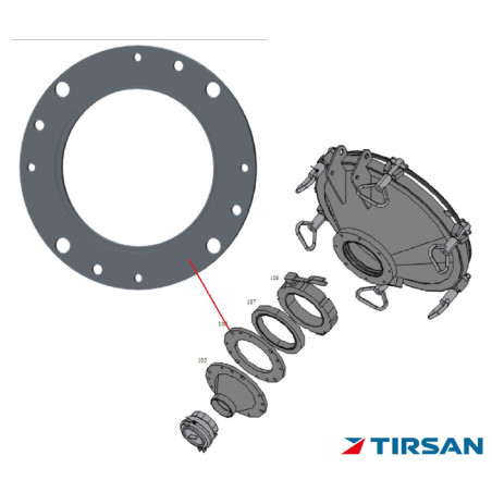 TIRSAN TANKER FLANS DIN2501-OD200-1.4301