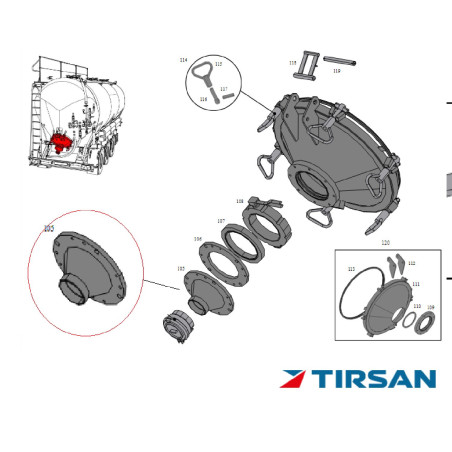 TIRSAN TANKER DARALTMA ADAPTORU 200 100 PASLANMAZ