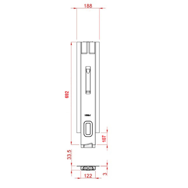 Tırsan Kassböhrer Kırma Baba 600 mm Açık Kasa -CB00343