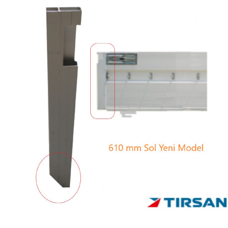 TIRSAN Alüminyum Kapak Kilit Profil Sol Yeni Model