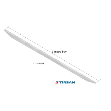 Tırsan Panel Dorse Arka Kapı 9,5 cm Orta Kertikli Profil 2830 cm -PR06349