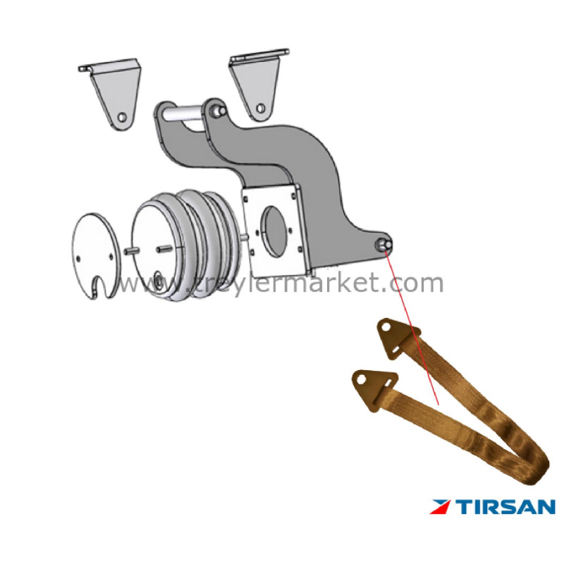 TIRSAN Dingil Kaldırma Halat 850 MM