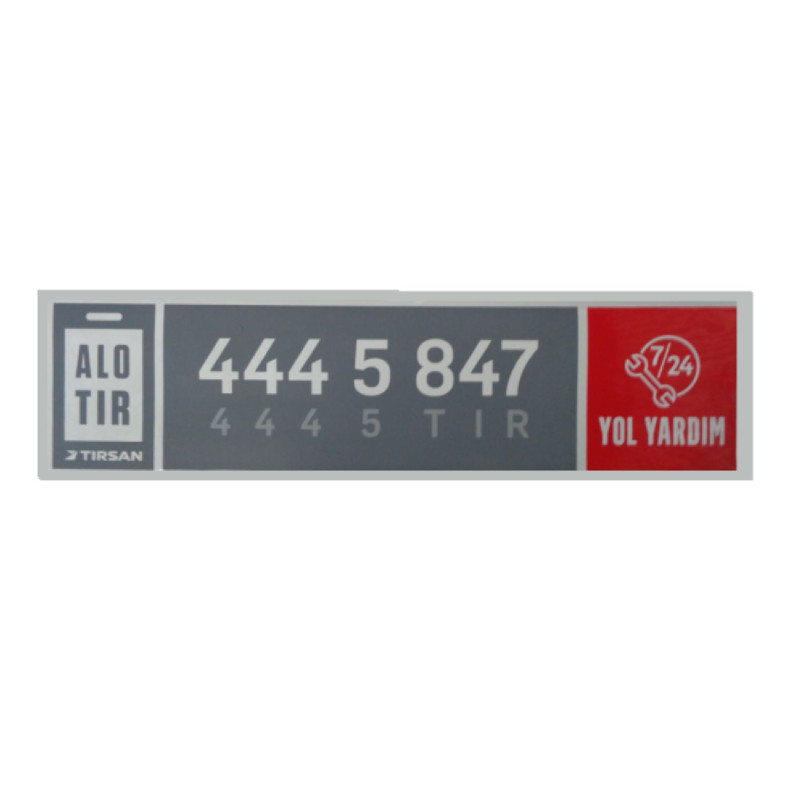 TIRSAN Alo 444 Tır Etiket