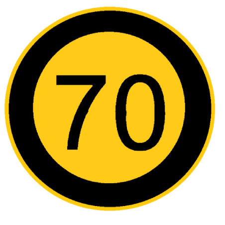 TIRSAN Kassbohrer 70 Hız etiketi