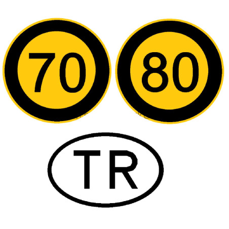 TIRSAN Kassbohrer Hız etiket Set