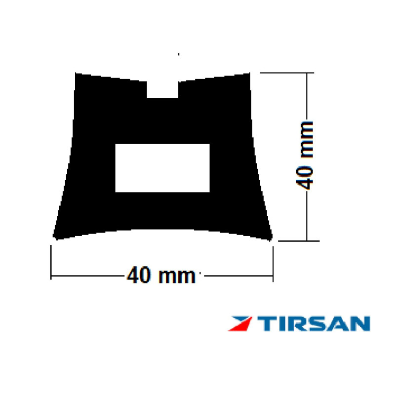 TIRSAN Forklift Bariyeri PVC 400 mm