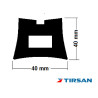 TIRSAN Forklift Bariyeri PVC 400 mm
