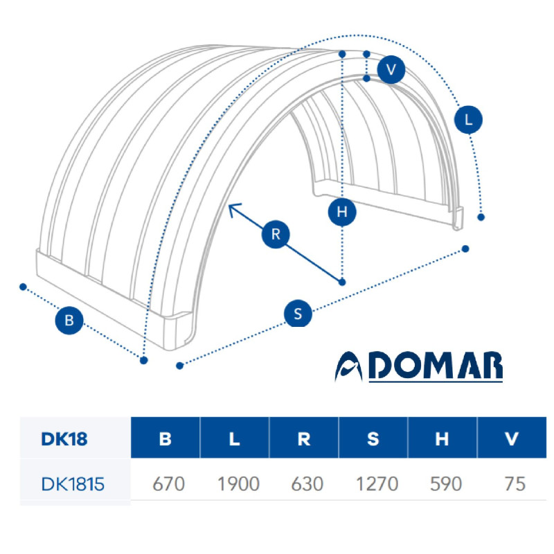 Çamurluk Çift Teker  TIRSAN  DOMAR DK1815