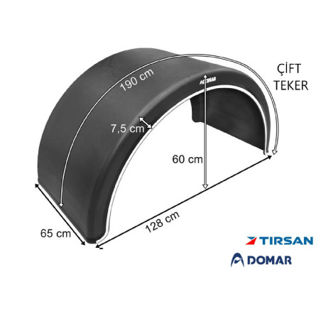 Tırsan Domar Dorse Çamurluk Yarım-CA00094