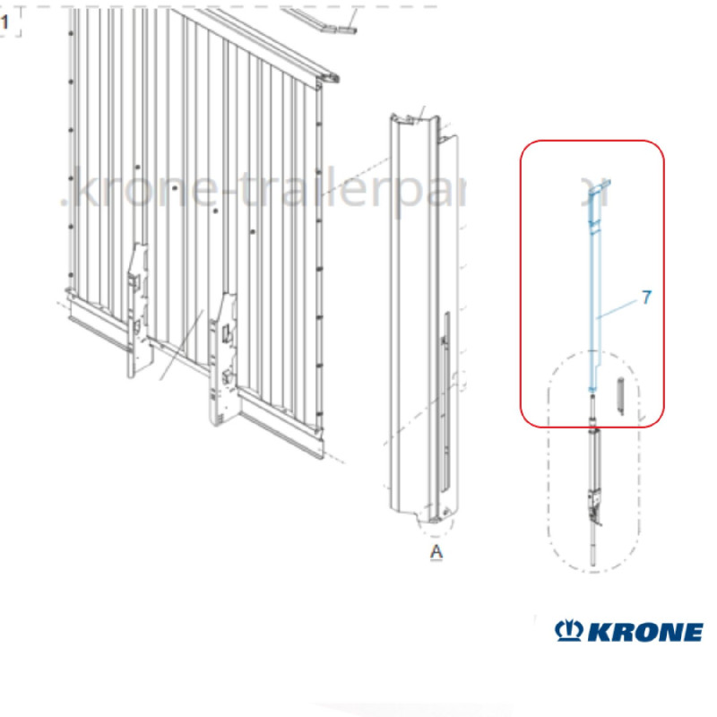 Krone Çatı İtme Demiri Ön Sağ -515029742