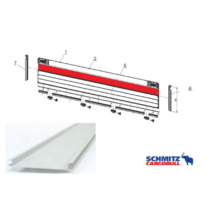 SCHMITZ Kapak Ara profil Eloksallı -1248748
