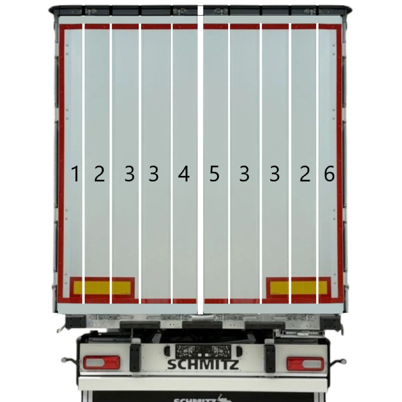SCHMITZ Eloksallı Arka Kapı Ara Profil 250 x 3091 Boy  (2 No) -1382293