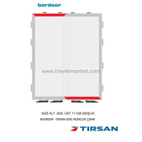 Bordoor Tırsan Arka Kapı Sol Üst-Sağ Alt Profili -BR-3034812820