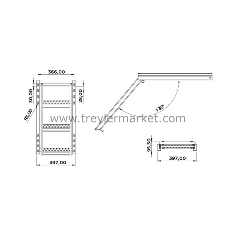 Dorse Merdiven  3 Basamaklı