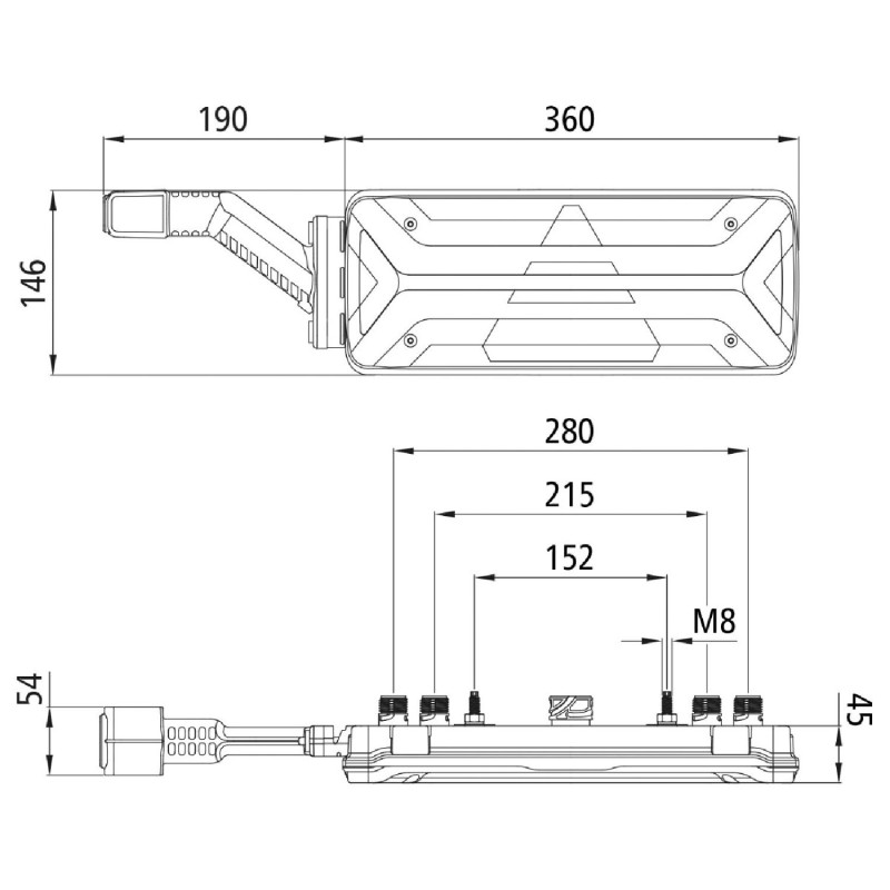 Aspöck Eco Led II Dorse Stop Lambası Sol -AS254121027