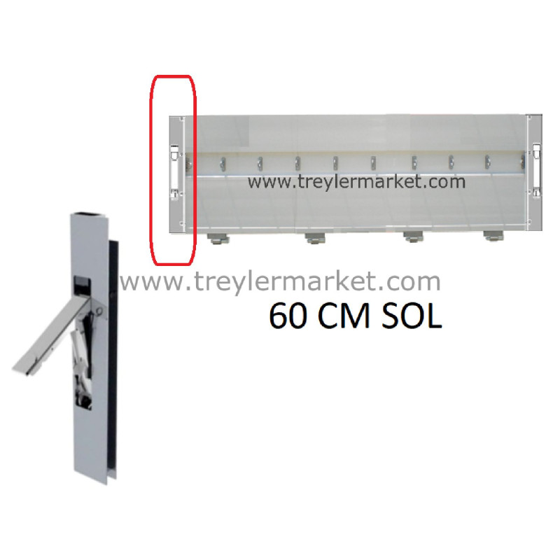 Alüminyum Dikey Kilitleme Sistemi 60Cm Sol-1010019