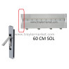 Alüminyum Dikey Kilitleme Sistemi 60Cm Sol-1010019