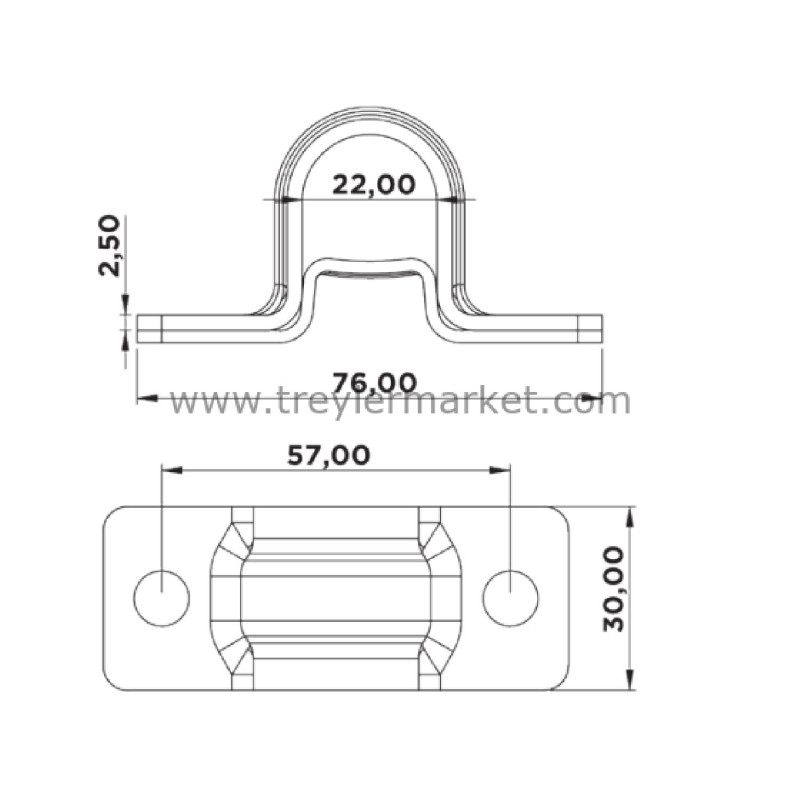 Krom Boru Yuvası Küçük 22 mm-2090004