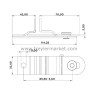 Krom Lama Plastik Kol Yeri 22 mm-2070018