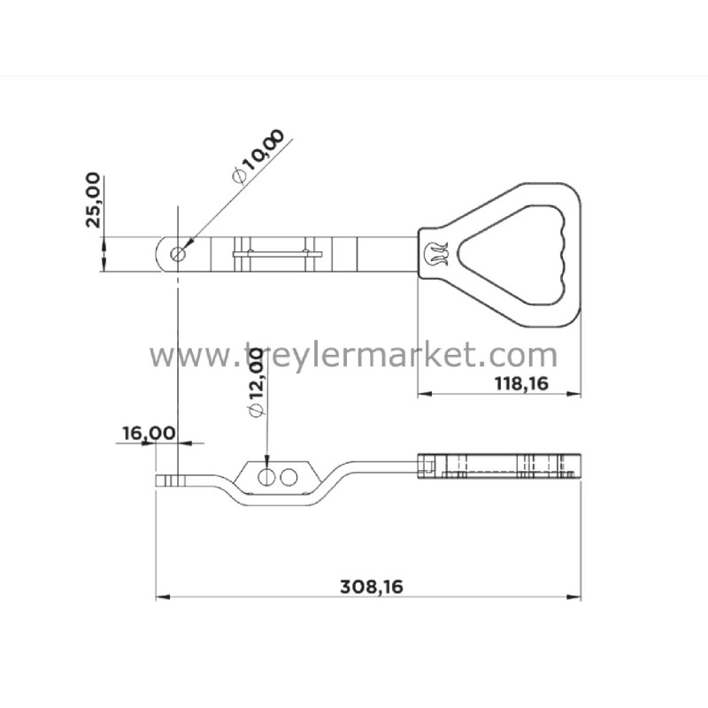 Galveniz Plastik Kol 22 mm-2070003