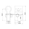 Galveniz Lama Plastik Kol Topuzu 27 mm-2040016