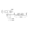 Galvaniz Döküm Kanca Tek Yön 22 mm-2080001